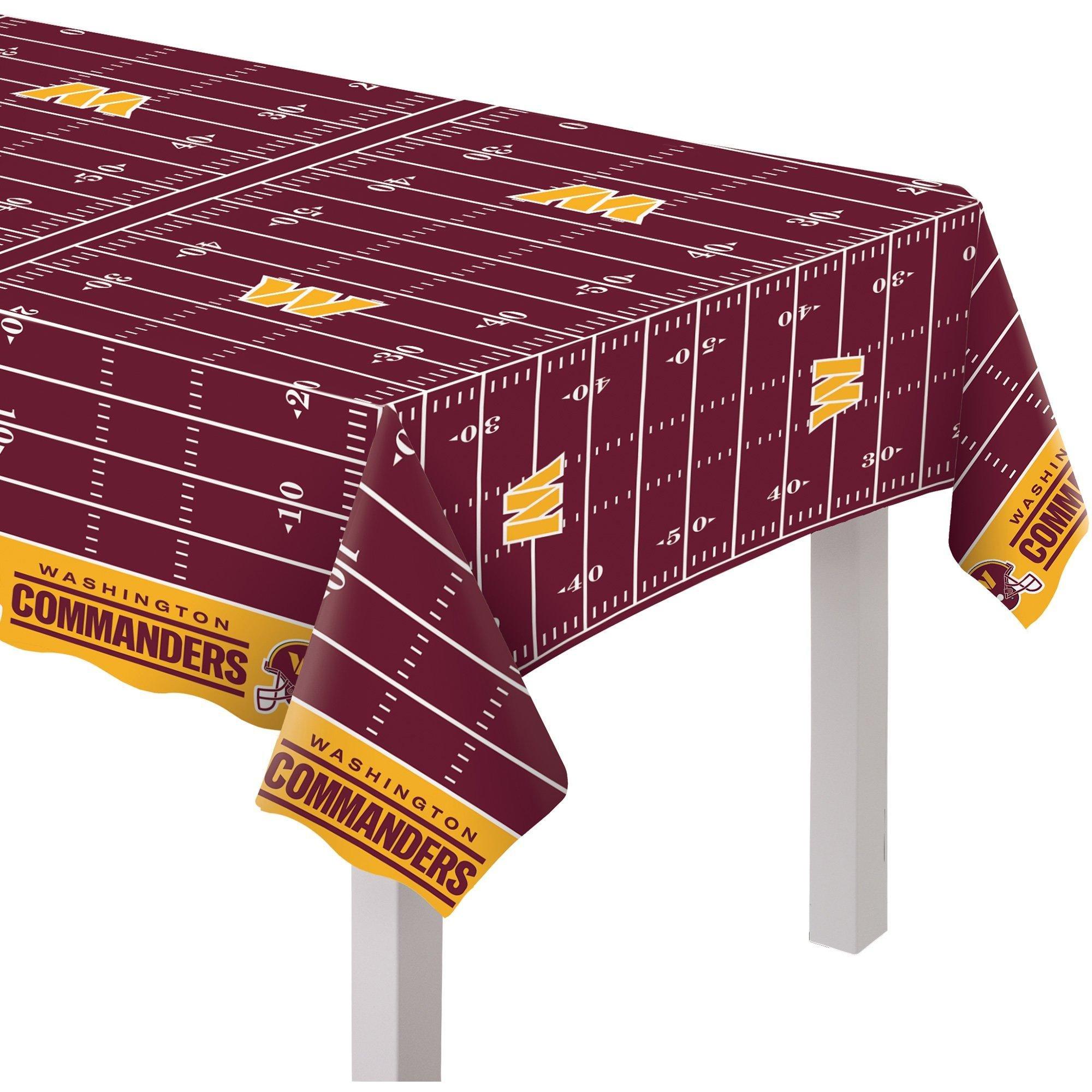 Football Field Plastic Table Cover, 54in x 96in