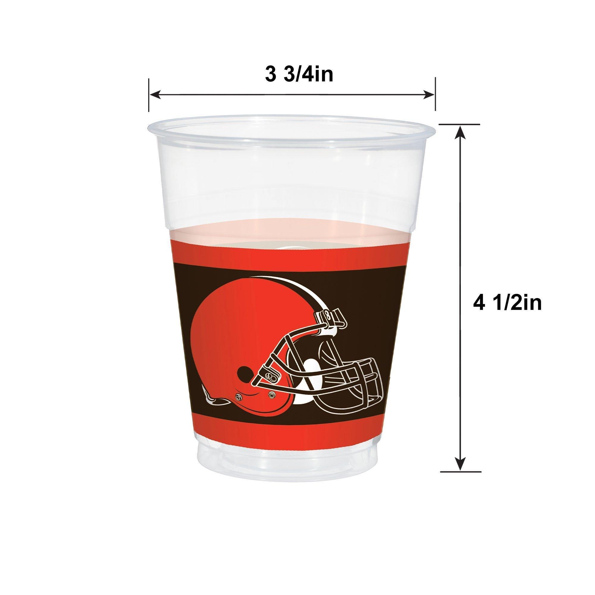 Cleveland Browns Plastic Cups, 25ct