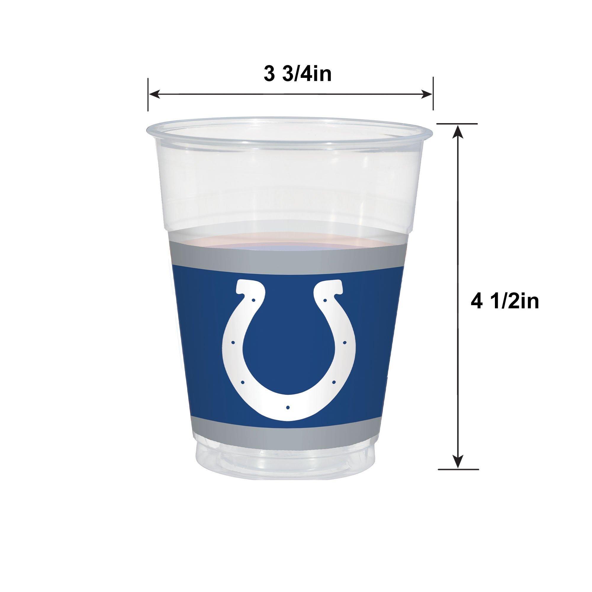 Indianapolis Colts Plastic Cups, 25ct