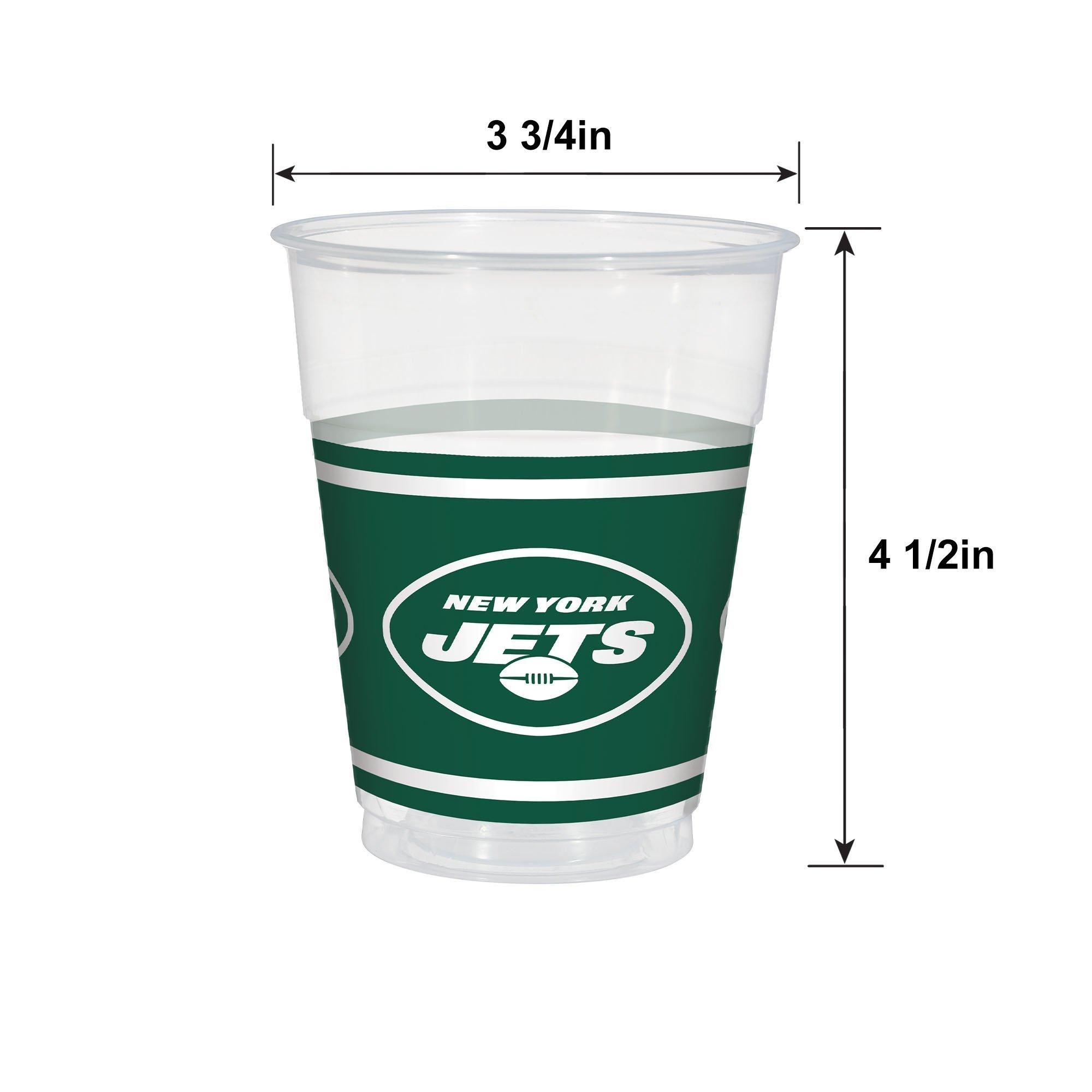 New York Jets Plastic Cups, 25ct