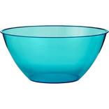 Large Caribbean Blue Plastic Bowl