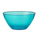 Medium Caribbean Blue Plastic Bowl