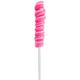 Bright Pink Twisty Lollipops, 20pc - Bubblegum Flavor