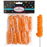 Orange Twisty Lollipops 20pc