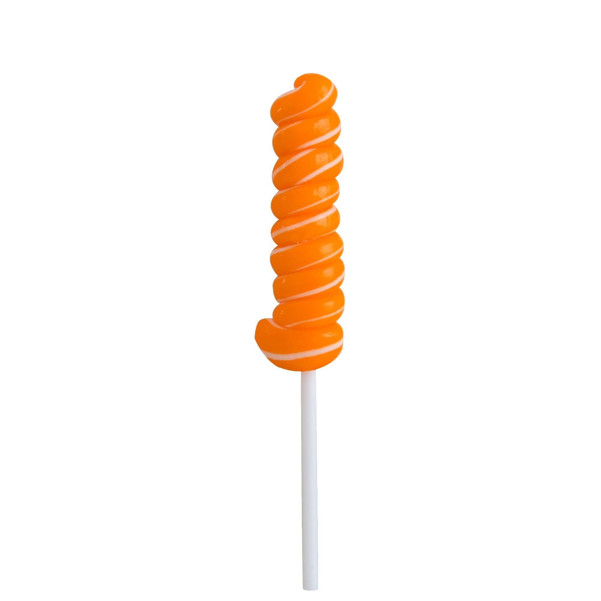 Orange Twisty Lollipops 20pc Party City