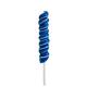 Royal Blue Twisty Lollipops, 20pc - Blue Raspberry Flavor