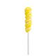 Yellow Twisty Lollipops, 20pc - Lemon Flavor