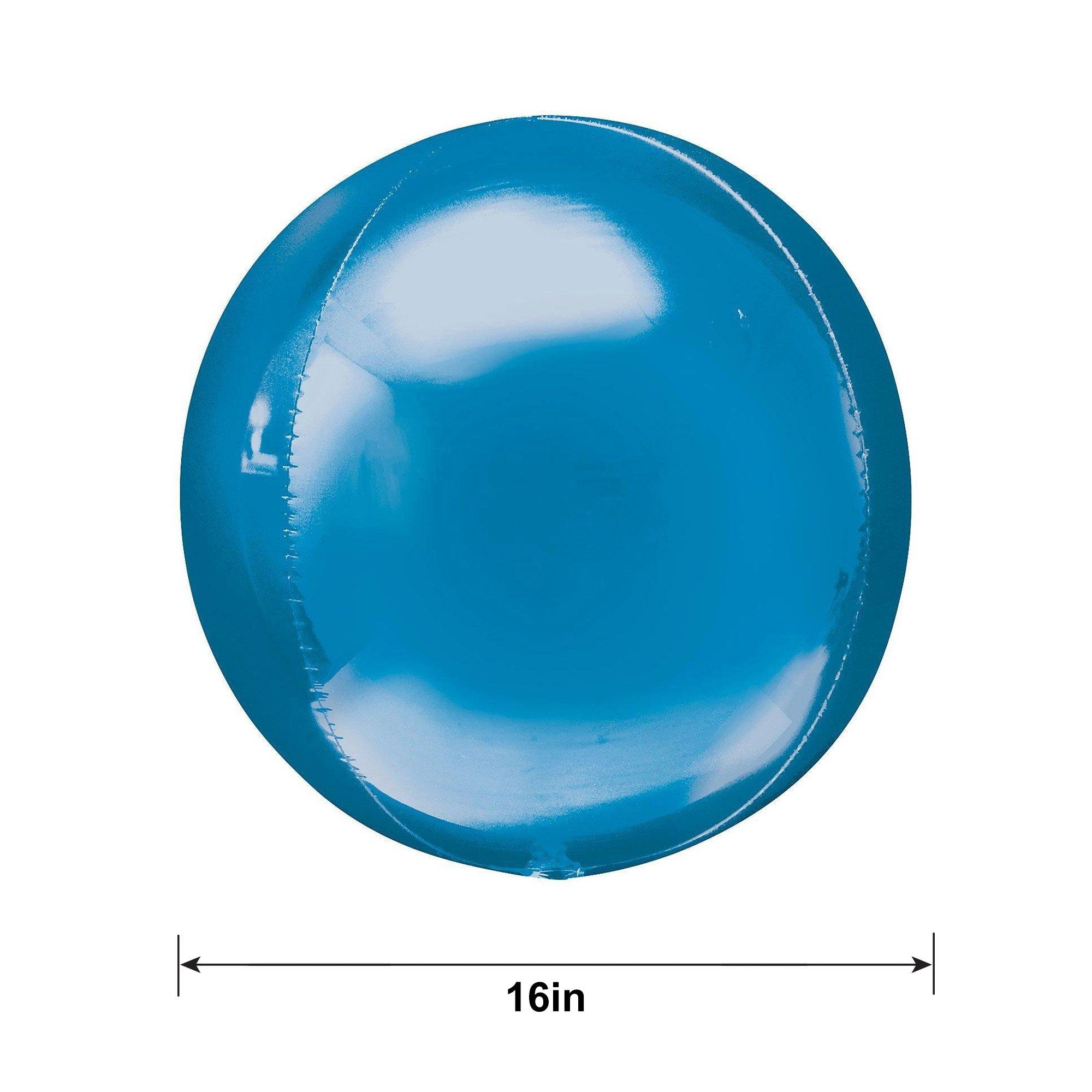 Blue Orbz Balloon, 16in
