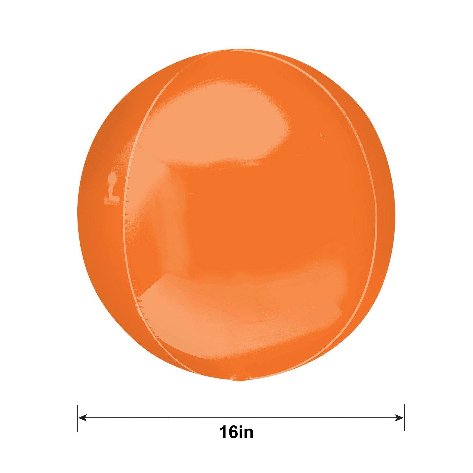 Orange Orbz Balloon, 16in