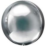 Silver Orbz Balloon, 16in