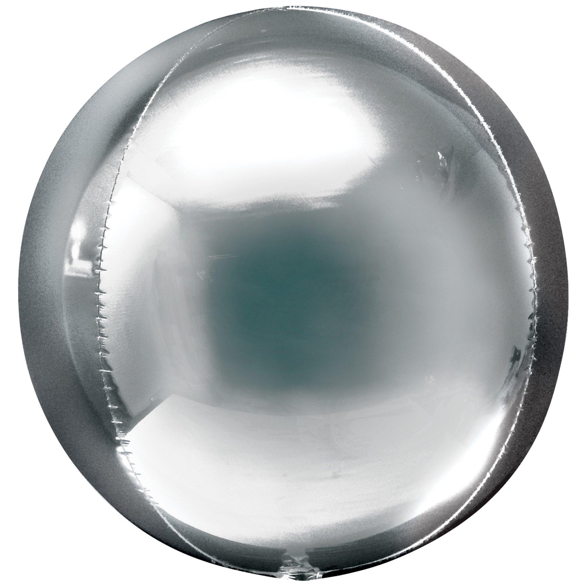 Silver Disco Ball Orbz Foil Balloon 16in | The Party Darling