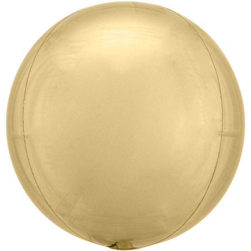 White Gold Orbz Balloon, 16in