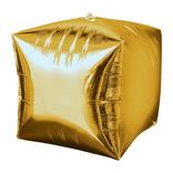 Gold Cubez Balloon, 15in