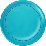 Caribbean Blue Plastic Round Platter
