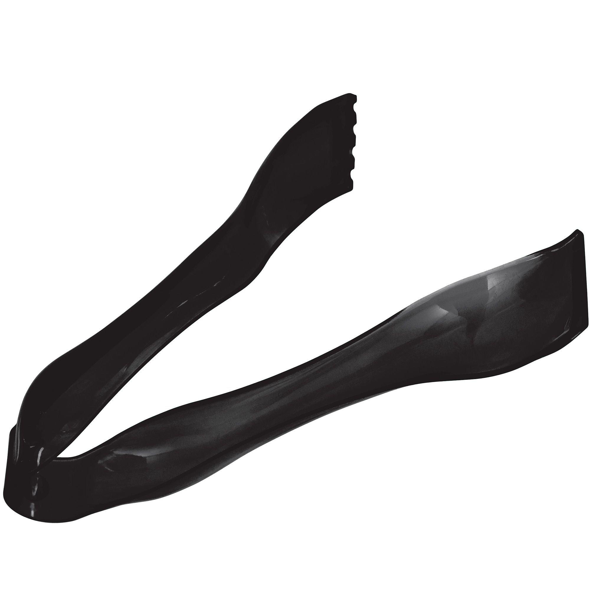 Mini Black Plastic Tongs 6 1/4in | Party City