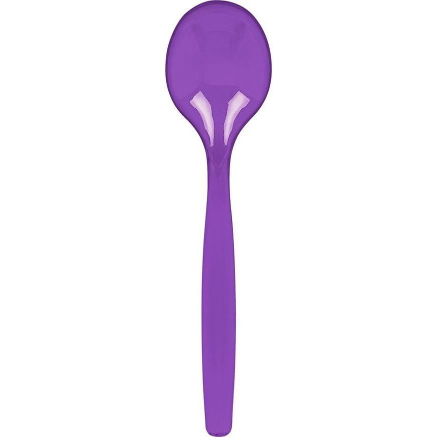Purple Plastic Serving Spoon