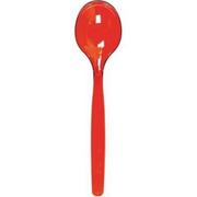 Red Plastic Serving Spoon