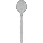 Silver Plastic Serving Spoon