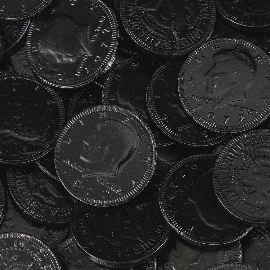 Black Chocolate Coins 72pc