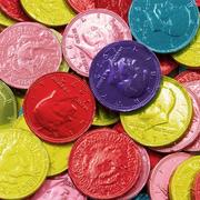 Rainbow Chocolate Coins 72pc