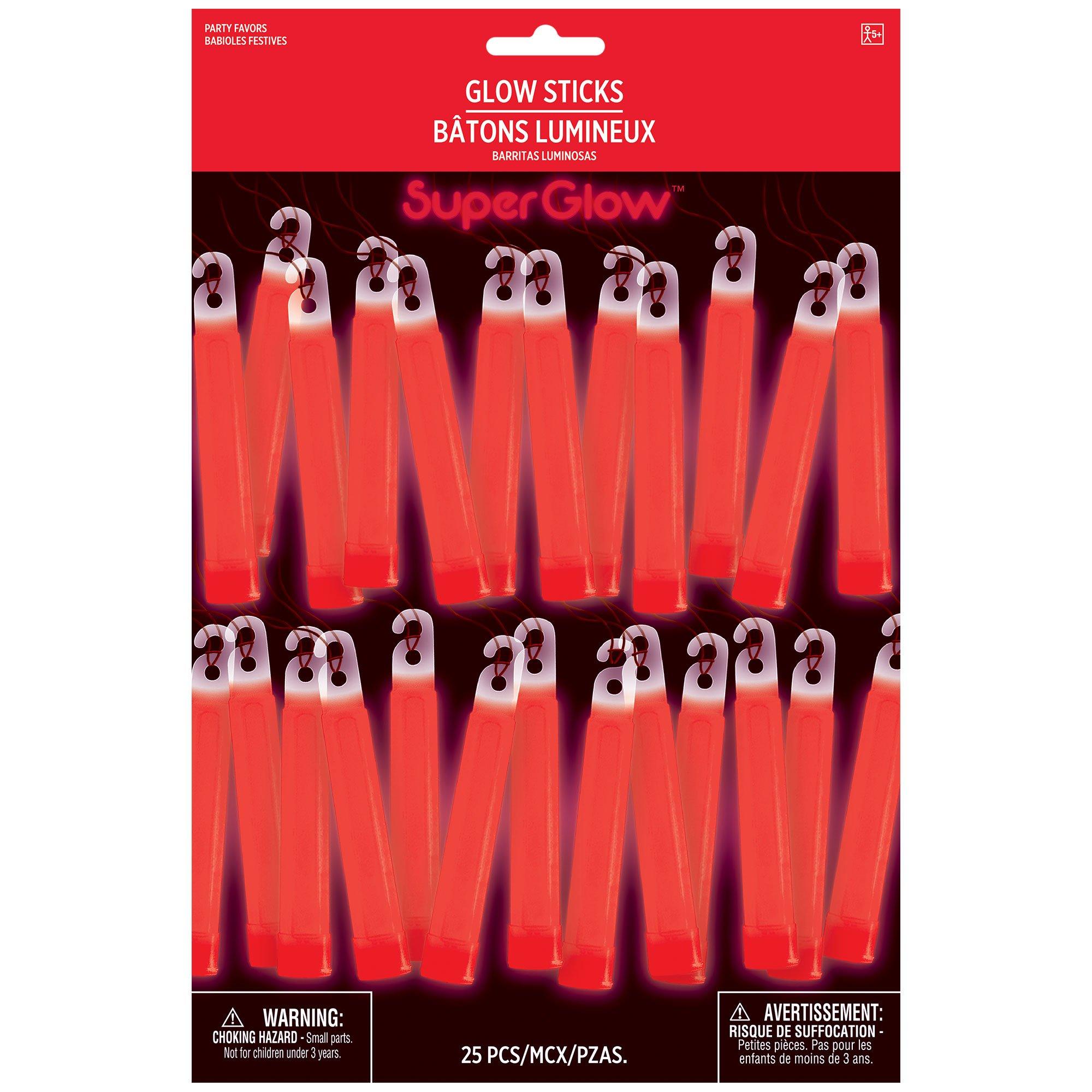 Red Glow Stick Necklaces 25ct