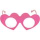 Pink Valentine's Day Glitter Glasses