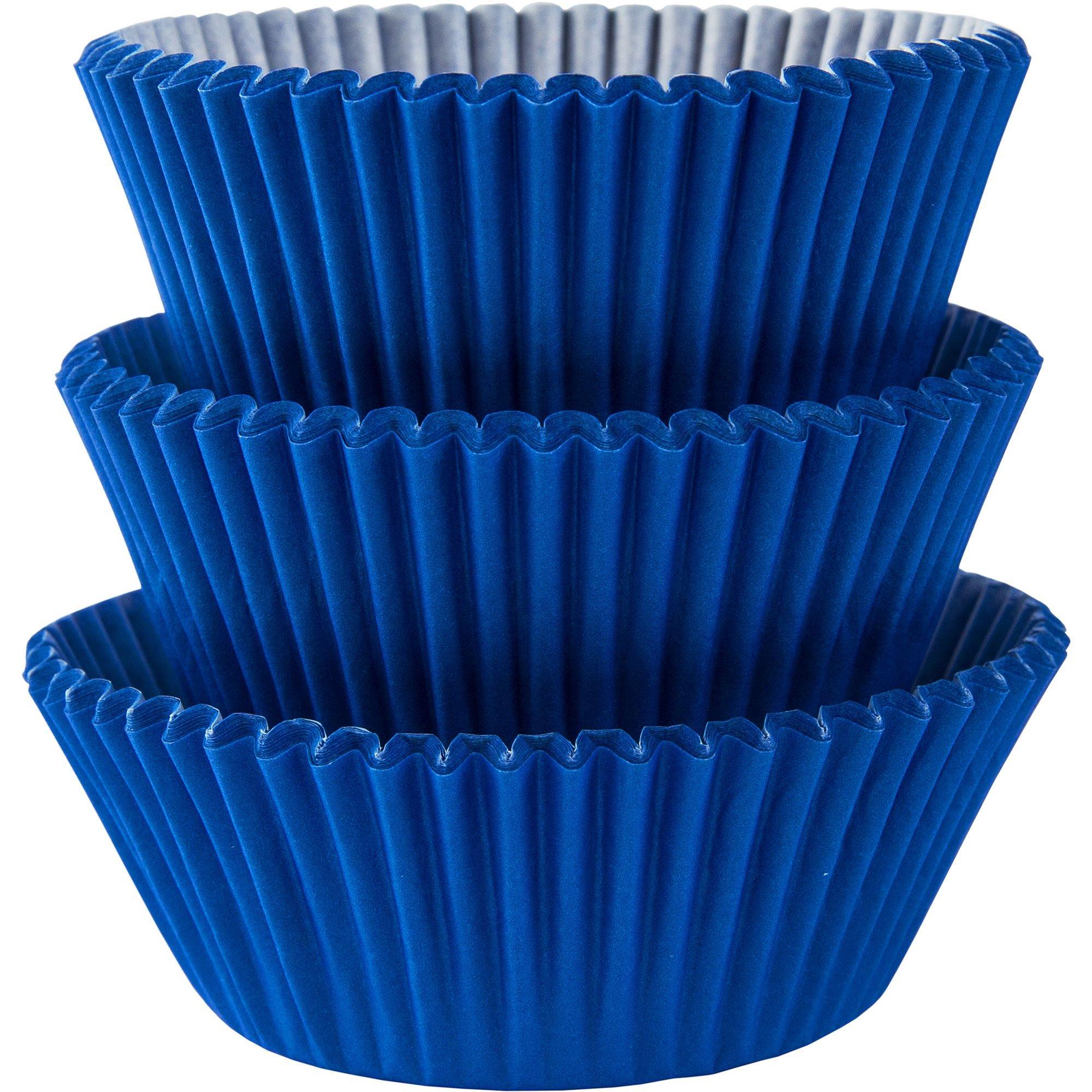 Blue Foil Cupcake Liners qty 50 Royal Blue Foil Cupcake Liners