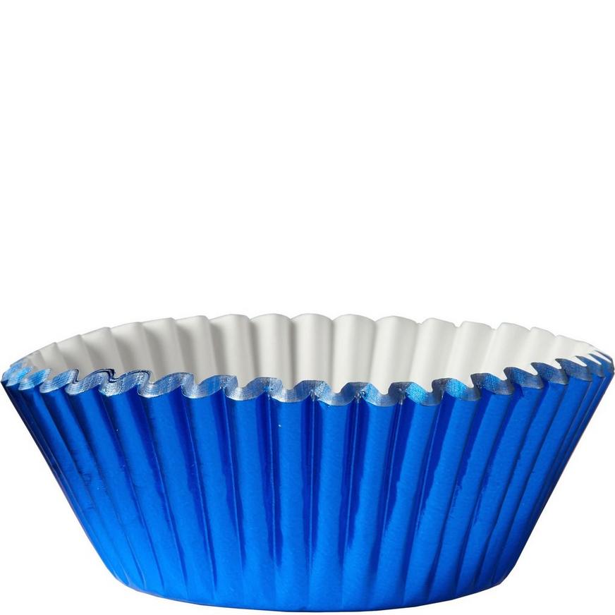 Metallic Blue Baking Cups 24ct