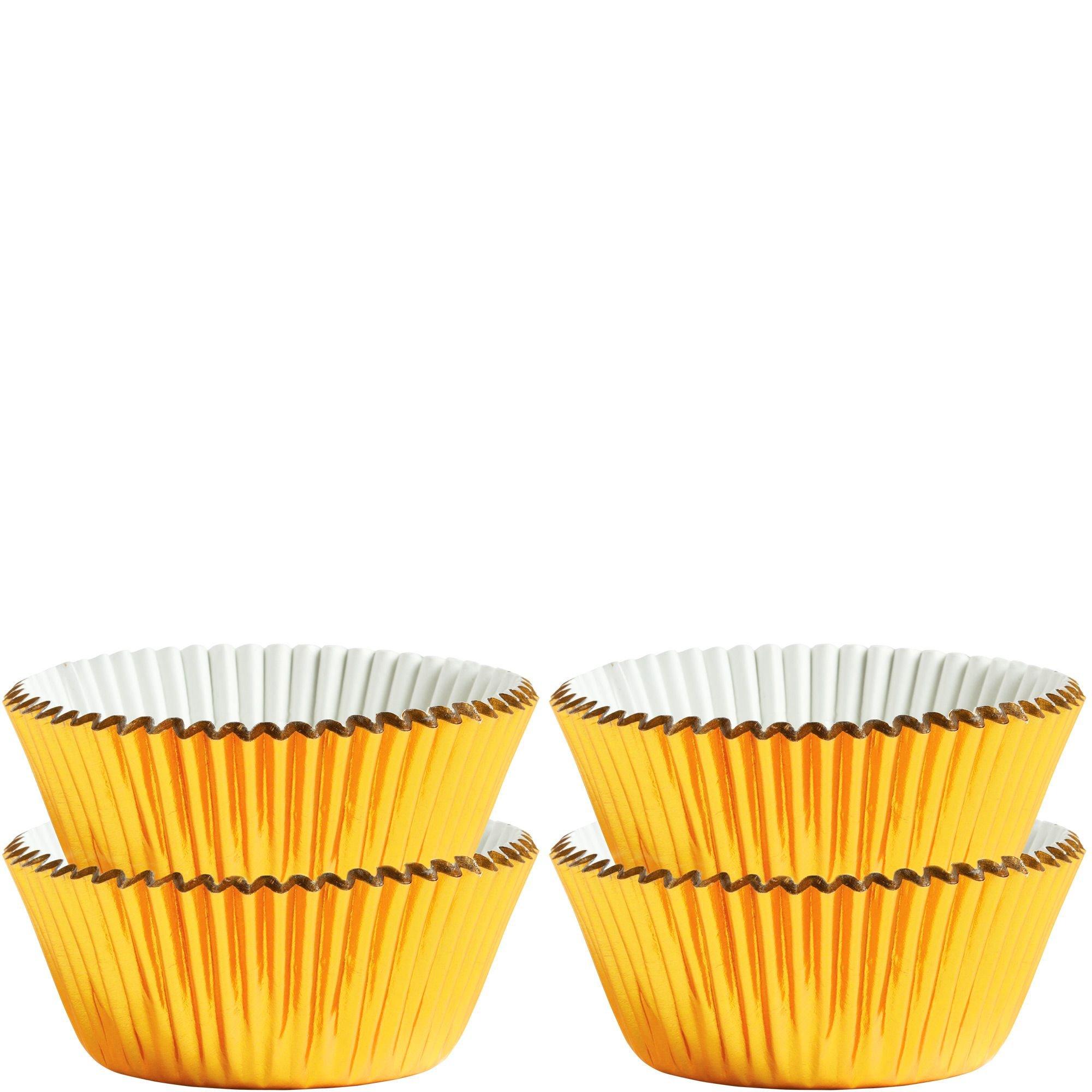 500 Mini Foil Gold Baking Cups Cupcake Muffin Liners Bake Pastry Party Samplers