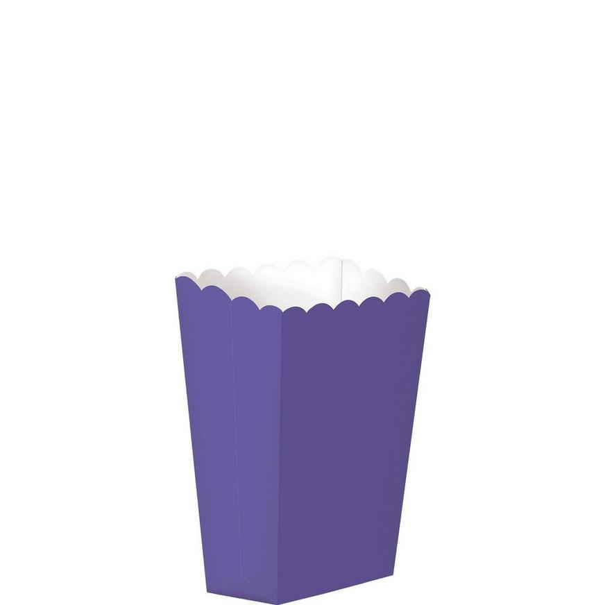 Mini Purple Popcorn Treat Boxes 5ct