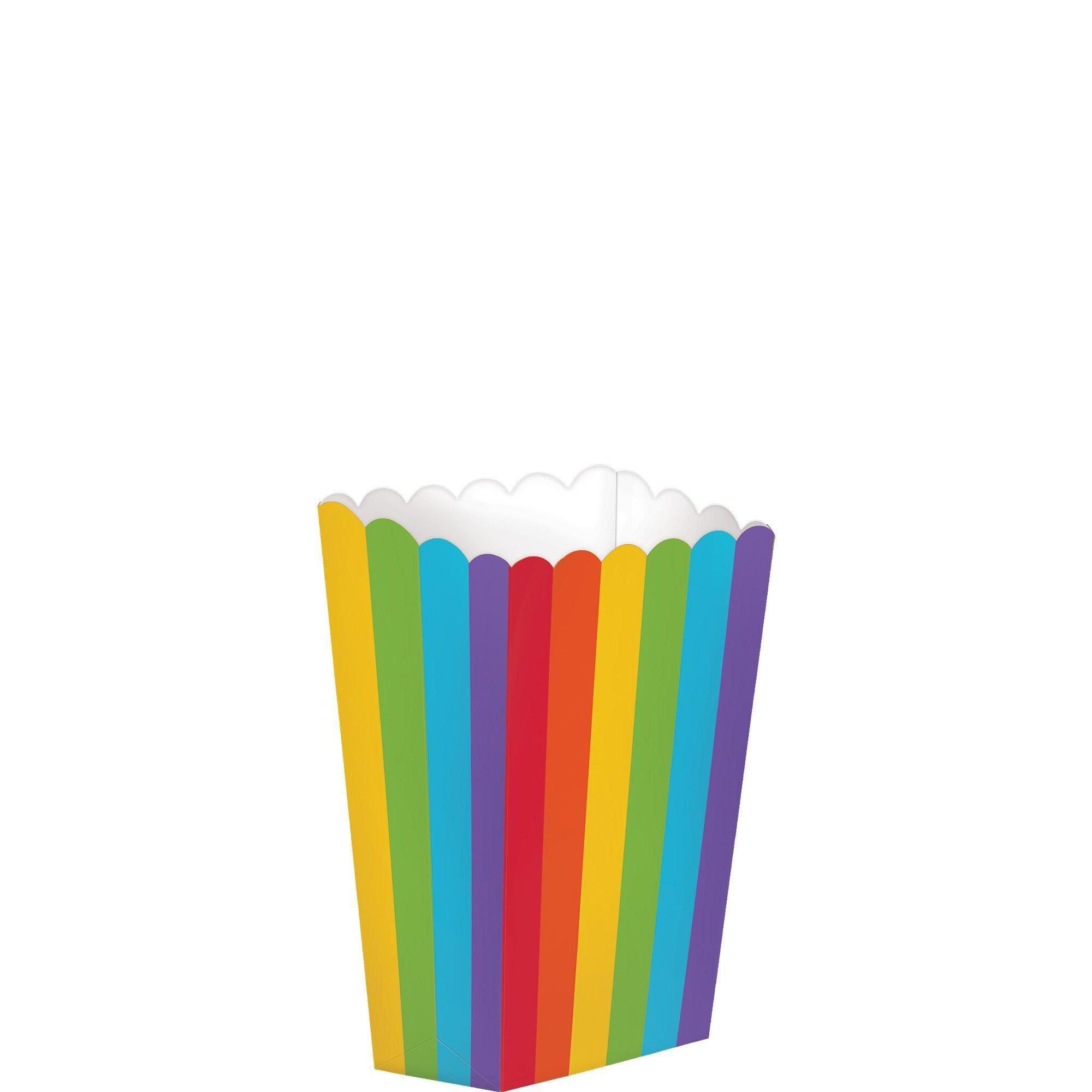 Mini Rainbow Popcorn Treat Boxes 5ct Party City