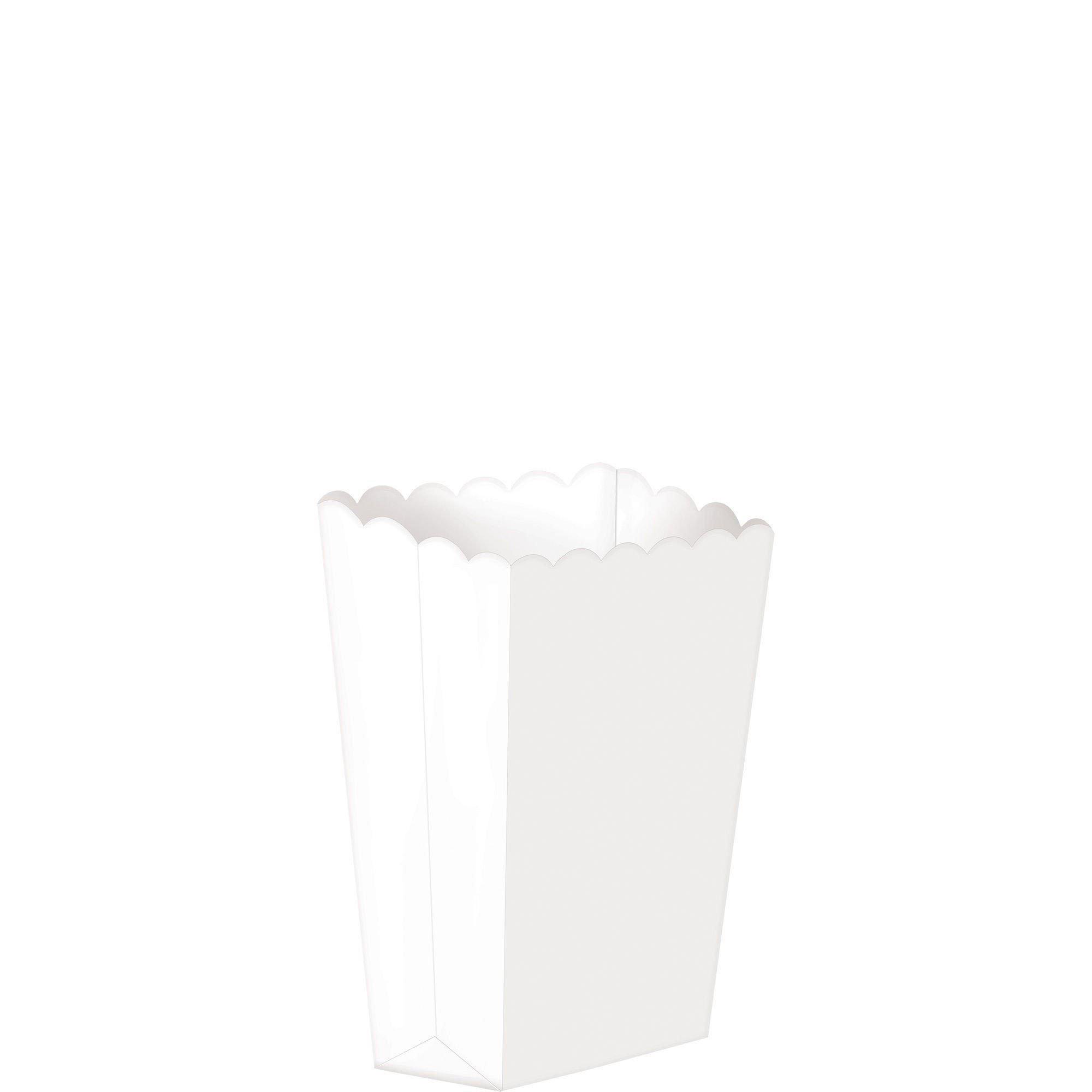 Mini White Popcorn Treat Boxes 5ct | Party City