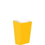 Mini Sunshine Yellow Popcorn Treat Boxes 5ct
