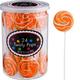 Orange Swirly Lollipops, 24pc - Orange Flavor