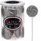Silver Swirly Lollipops, 24pc - Blackberry Flavor