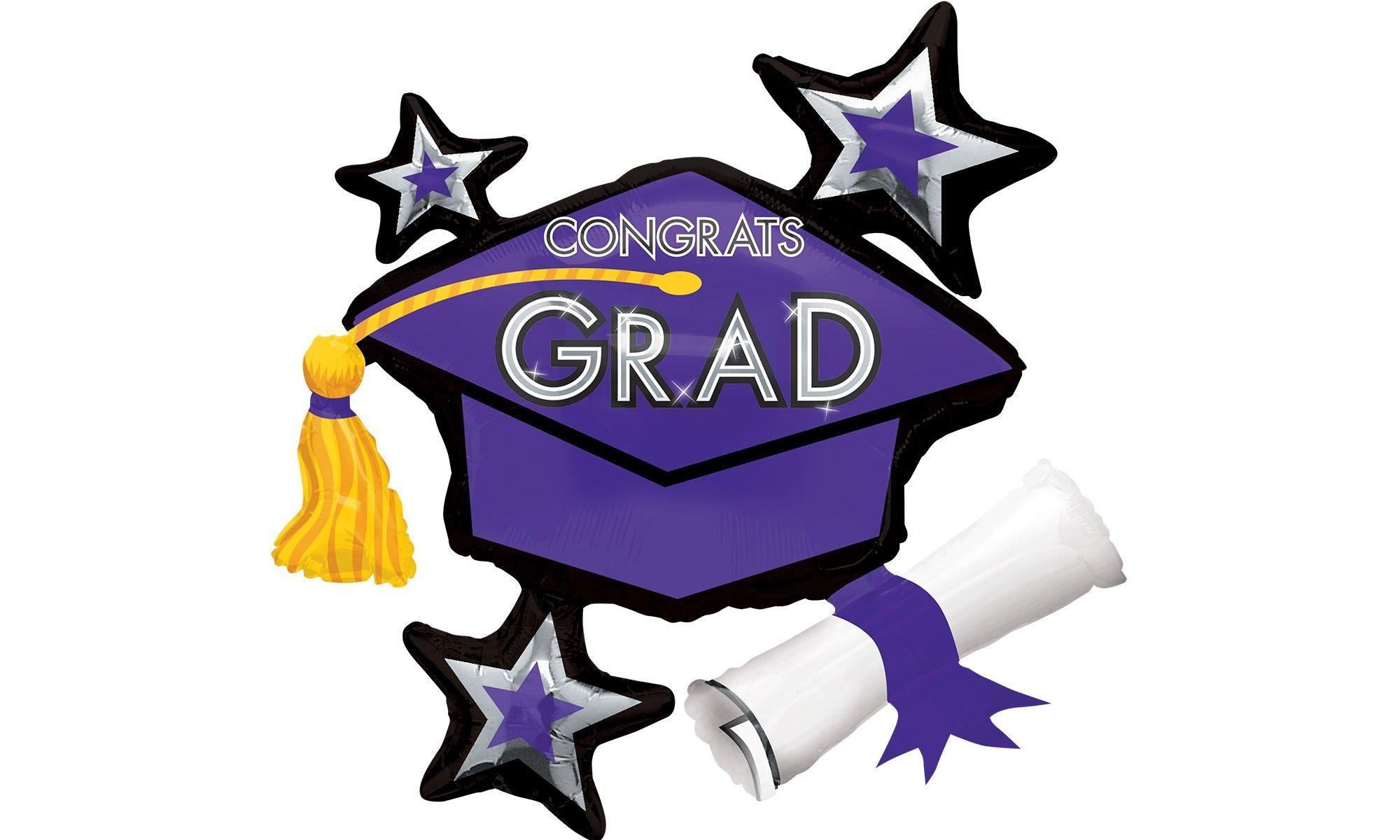 Star Graduation Cap Graduation Balloon, 31in