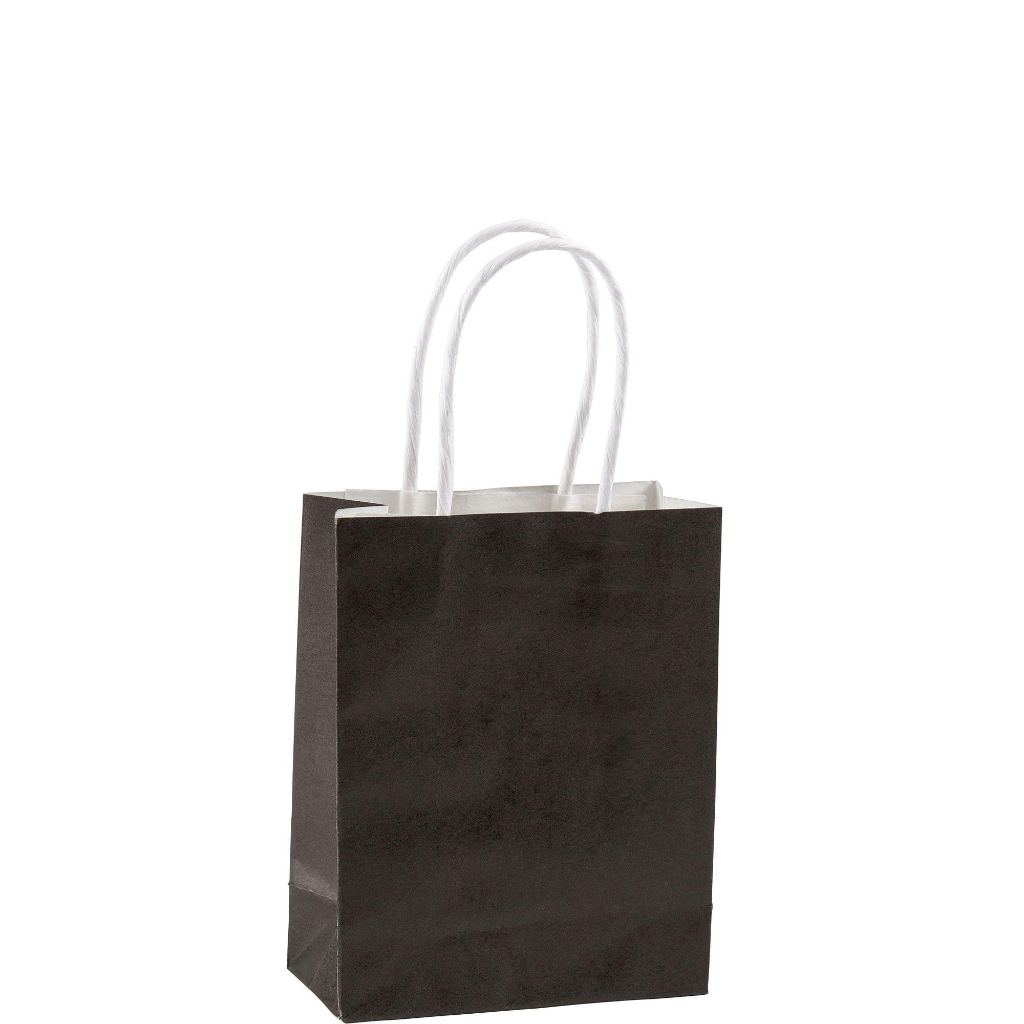 Kraft Paper Portable Gift Bag, Small Black Kraft Paper Bags