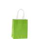 Small Kiwi Green Kraft Bags 24ct