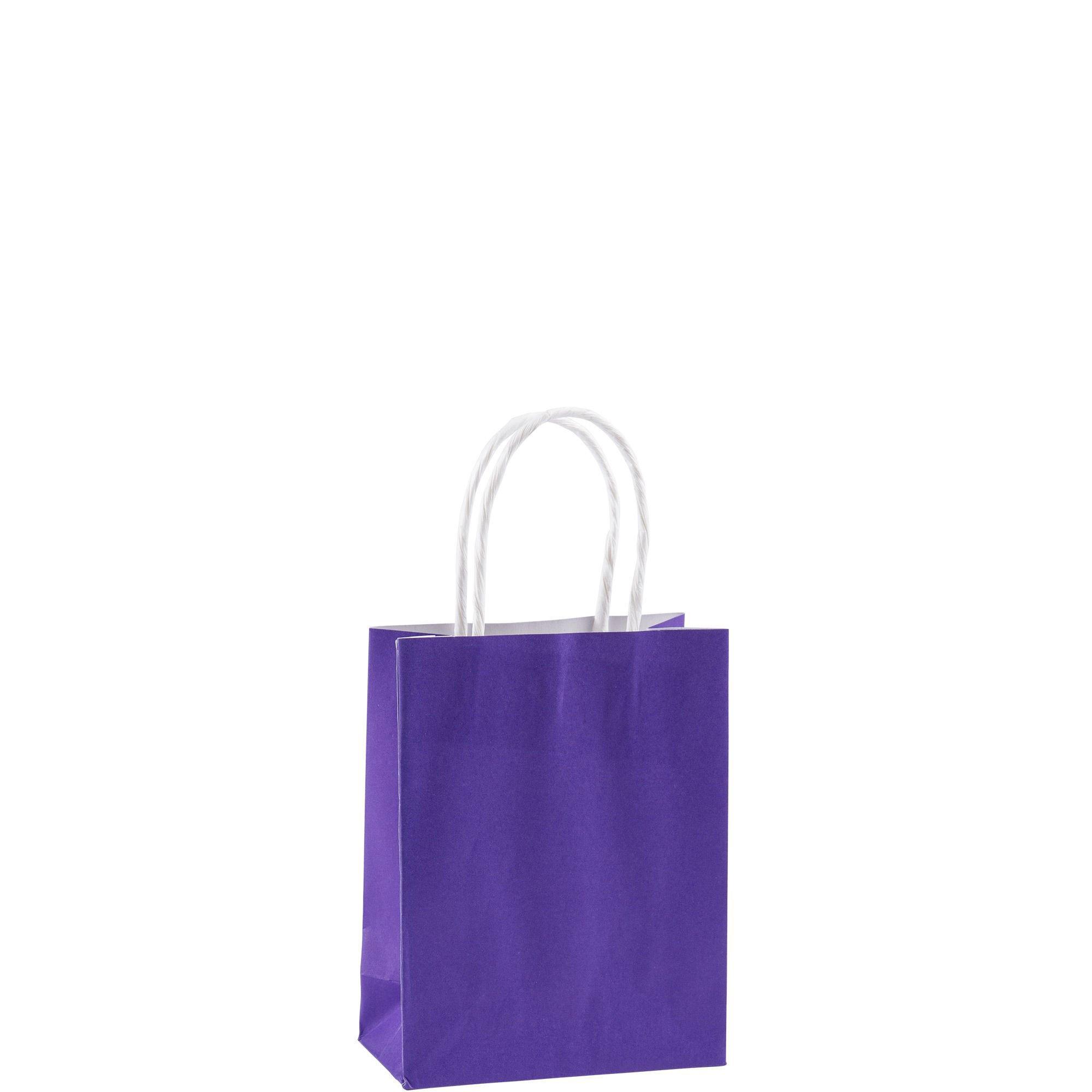 Purple Gift Bags: 24 Bulk Pack Medium Gift Bags with Handle. Great for  Halloween Gifts, Holiday, Party Favor, Trick or Treat, Goodie, Candies 