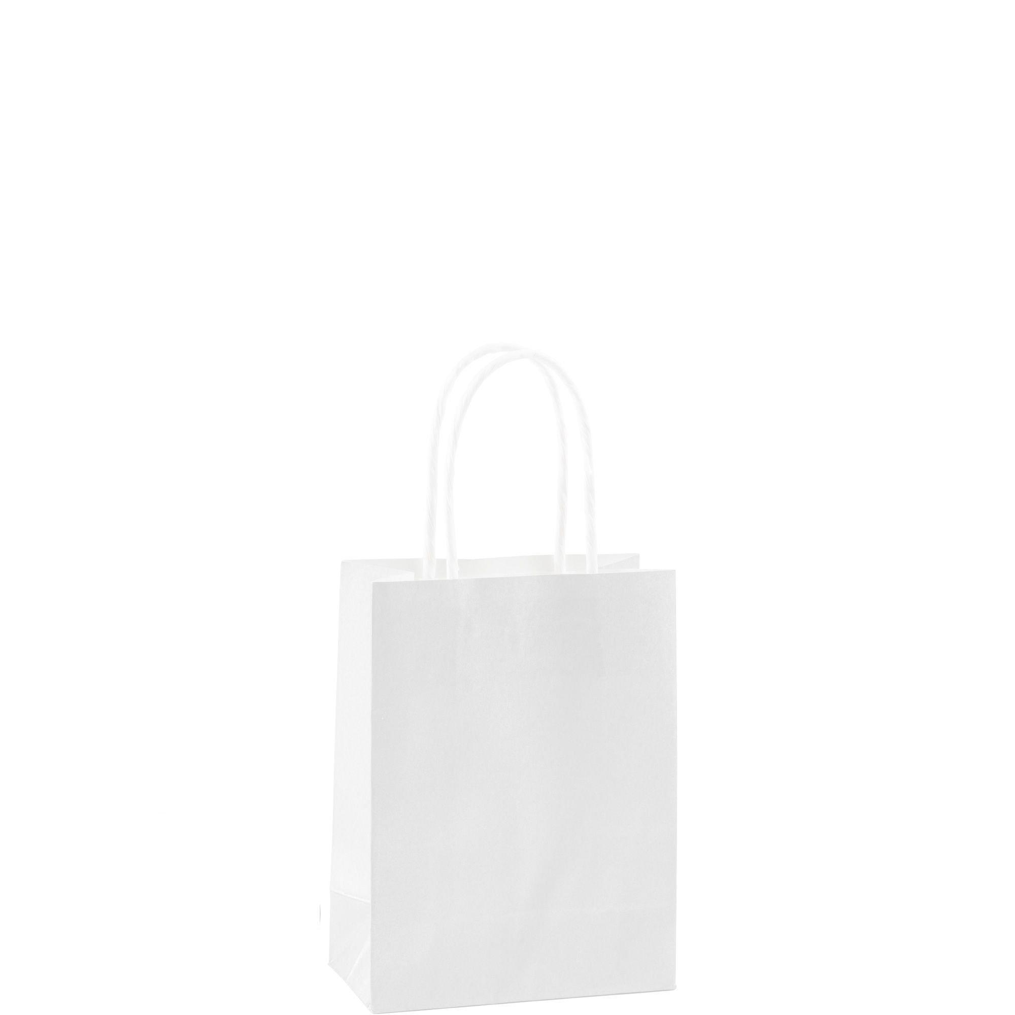 White Filled Gift Paper Bag - Custom Scene