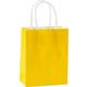 Small Sunshine Yellow Kraft Bags 24ct
