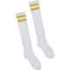 Gold Stripe Athletic Knee-High Socks