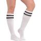 White Stripe Athletic Knee-High Socks