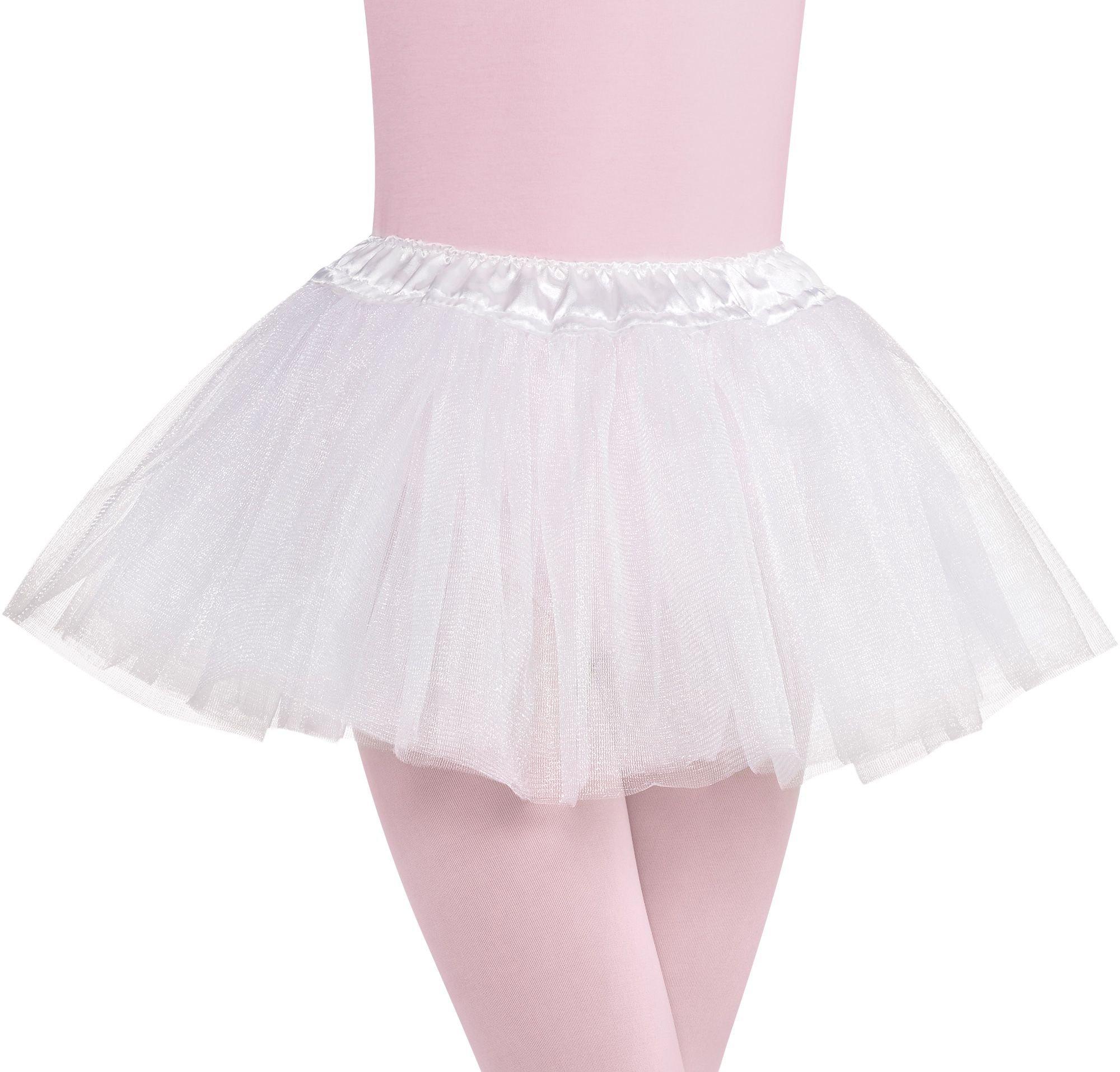 Pure White Tutu Skirt Fluffy Children Tulle Skirt Girls Dance