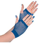 Blue Fishnet Glovelettes