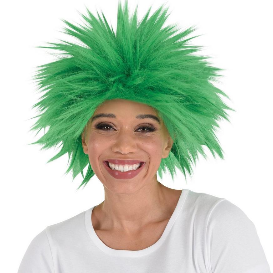 Green Crazy Wig