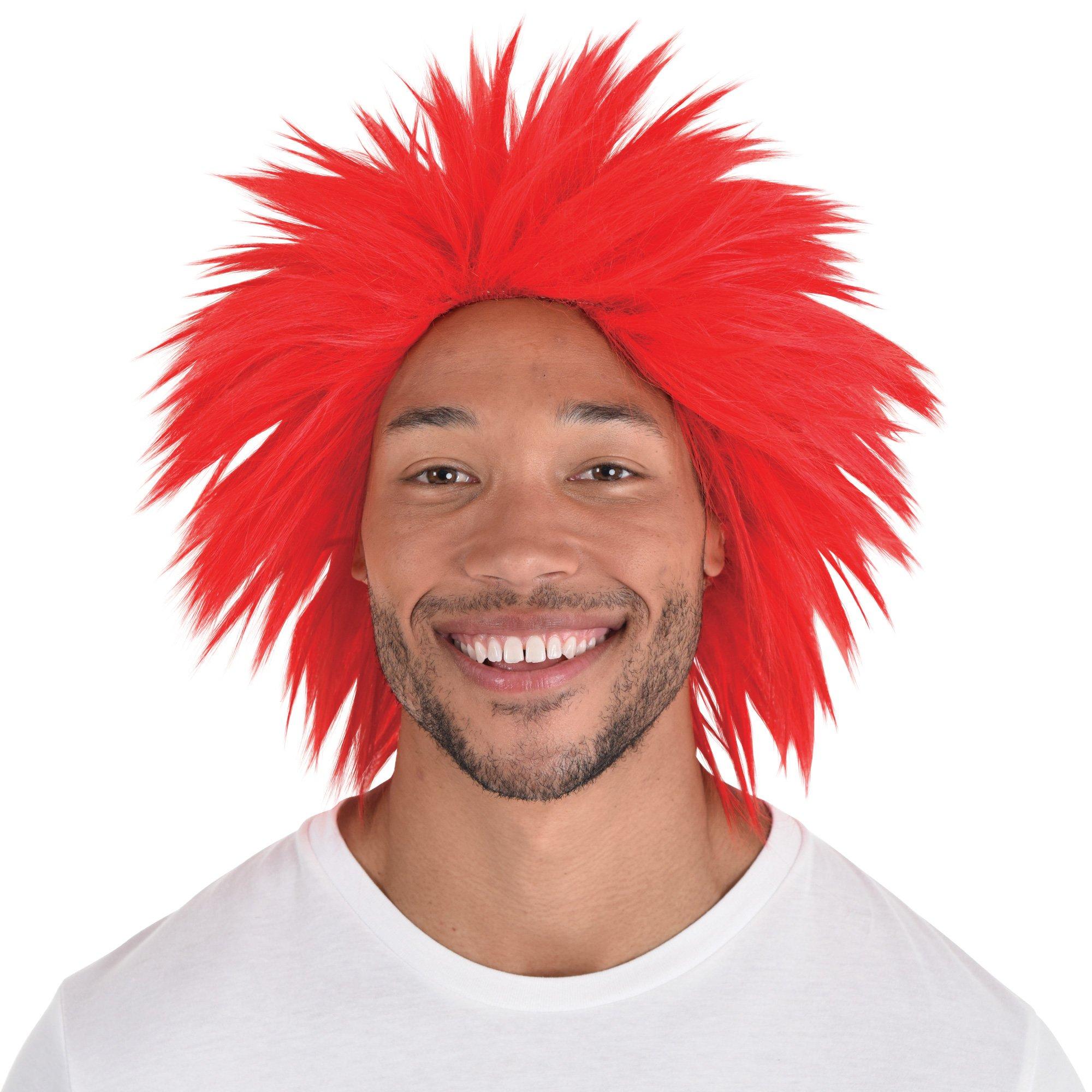 Red Crazy Wig Party City 