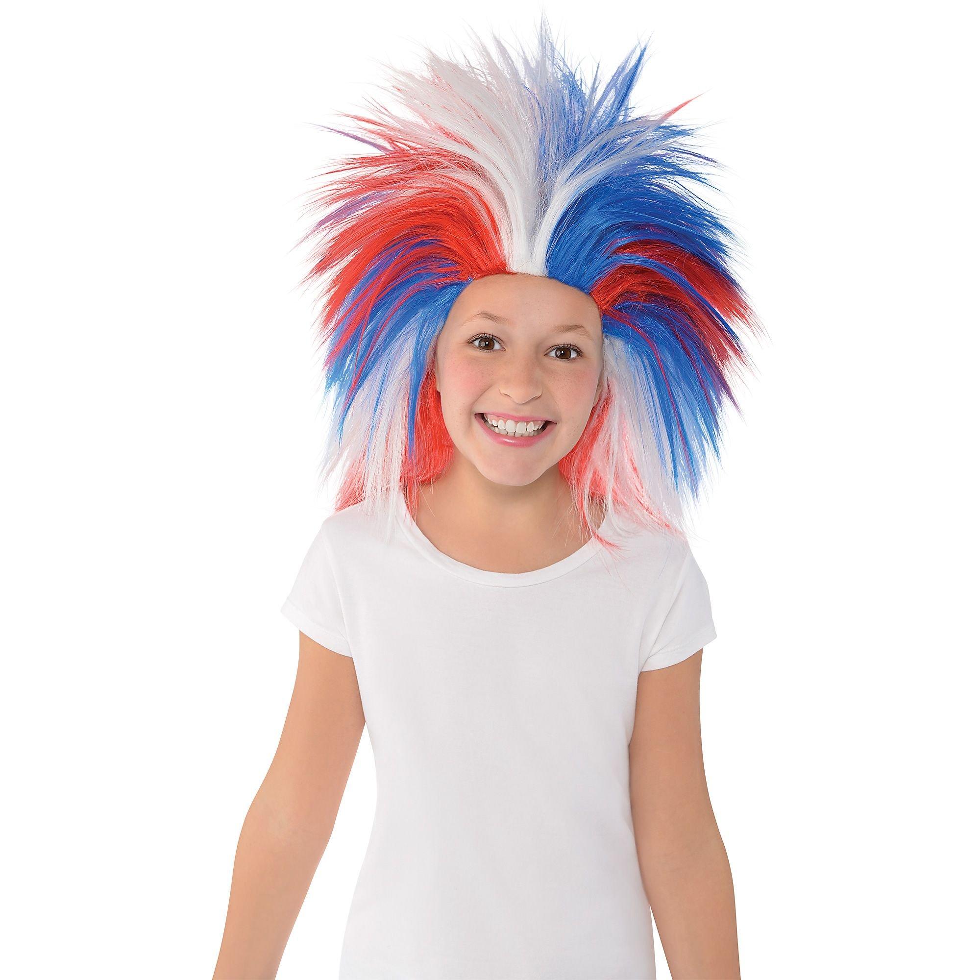 Red, White & Blue Crazy Wig