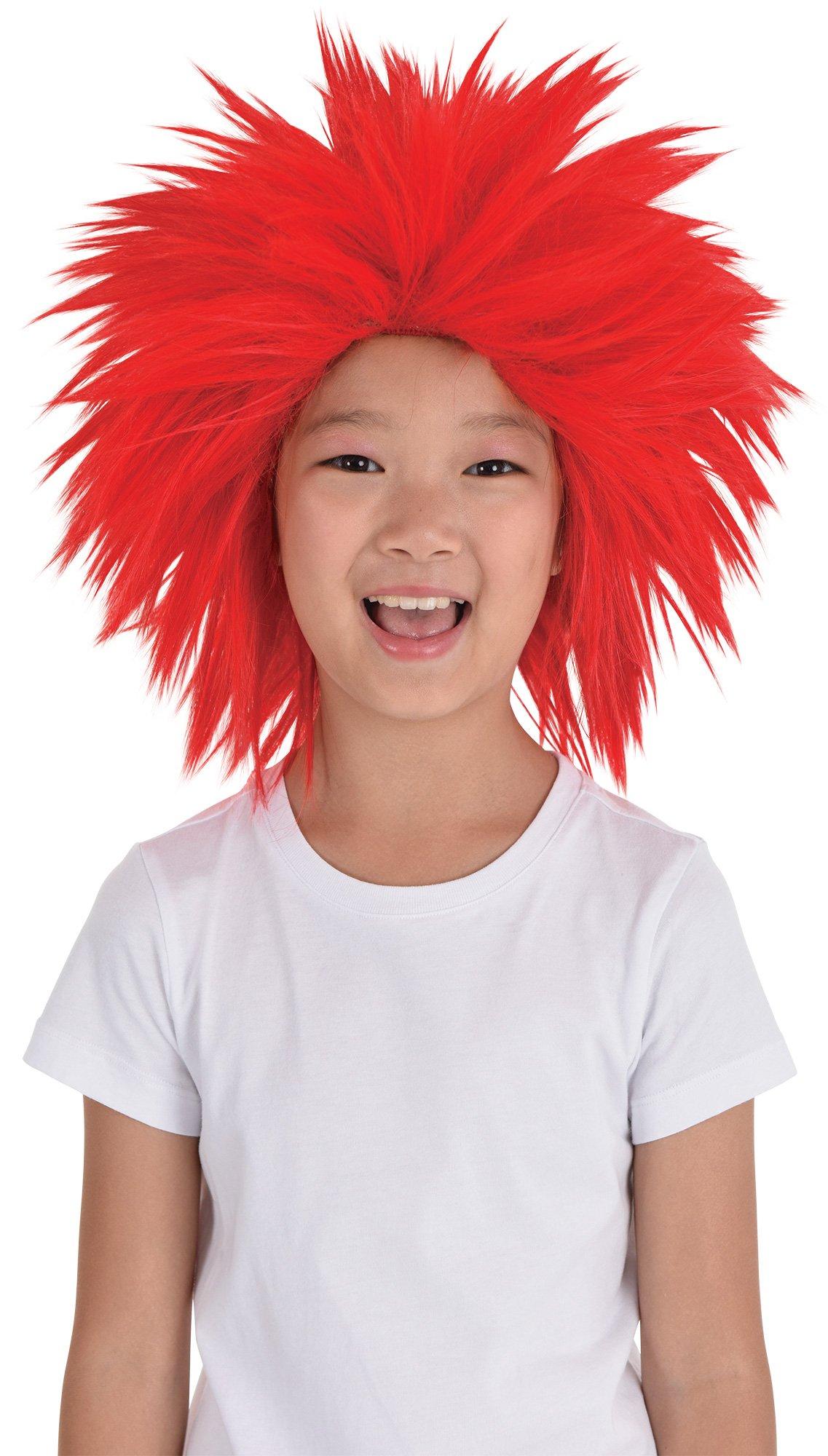 Red Crazy Wig Party City