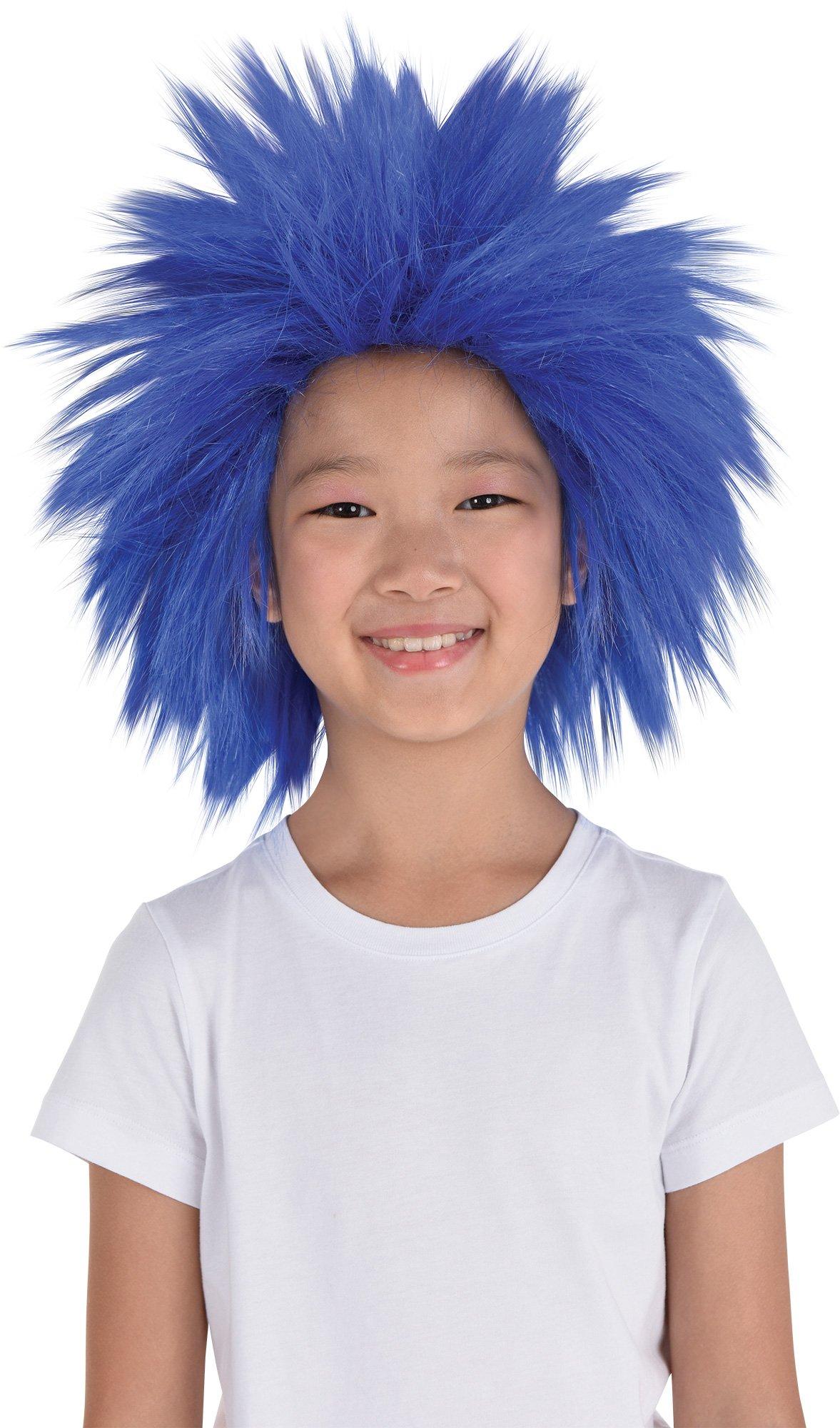 Blue Crazy Wig